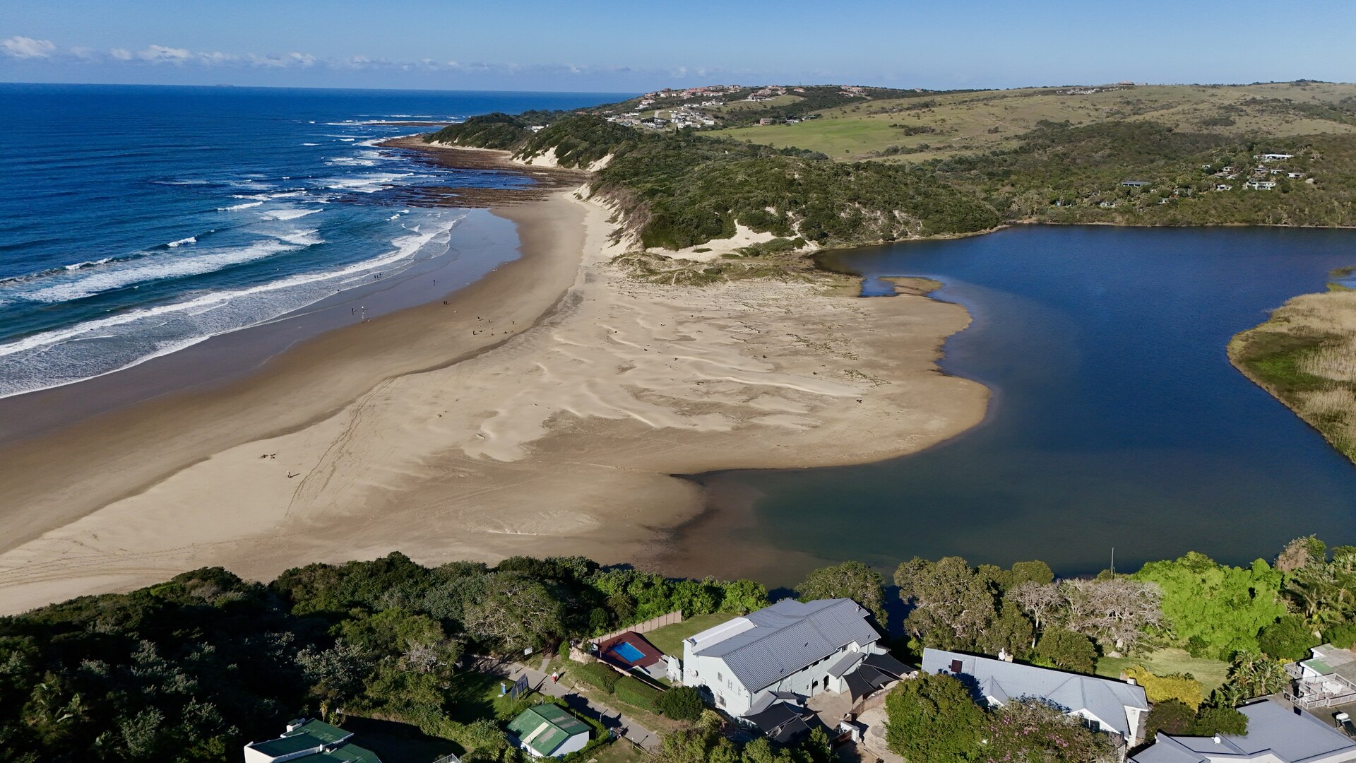 A beach holiday from above