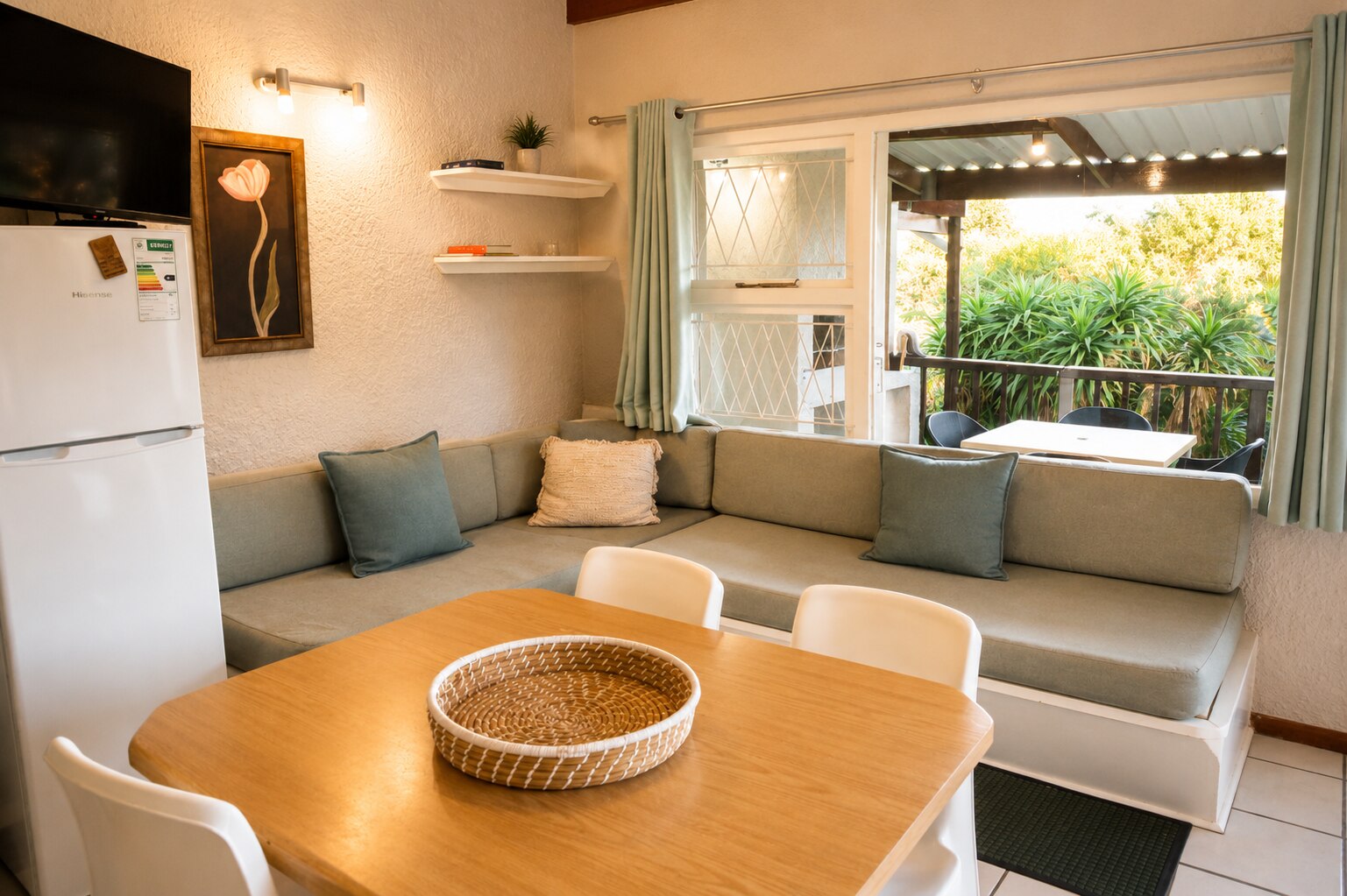 Chalet open-plan lounge
