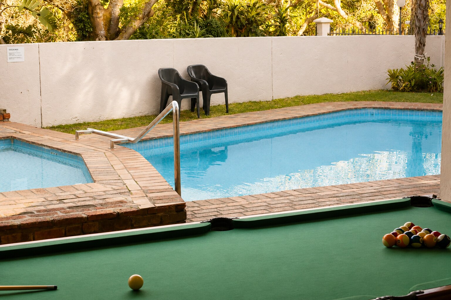 Pool table in the chalet