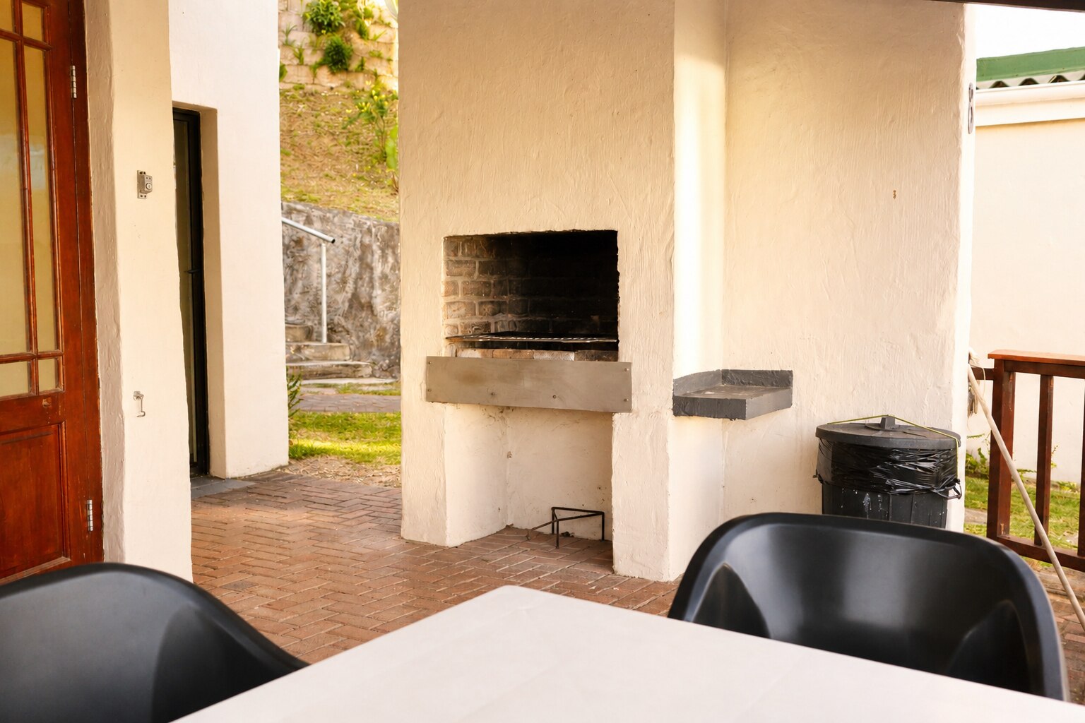 Braai facilities on the patio