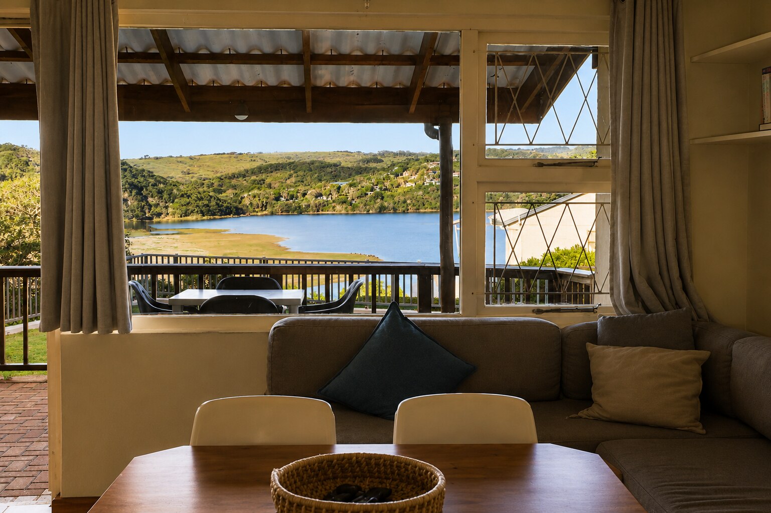 View from a chalet patio