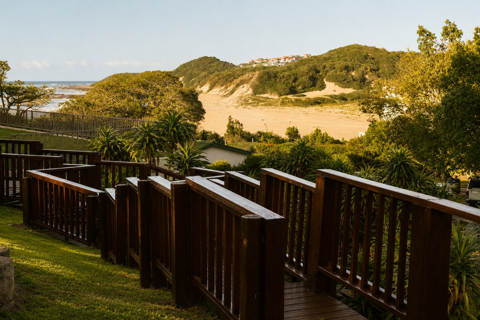 Coastal views from the property